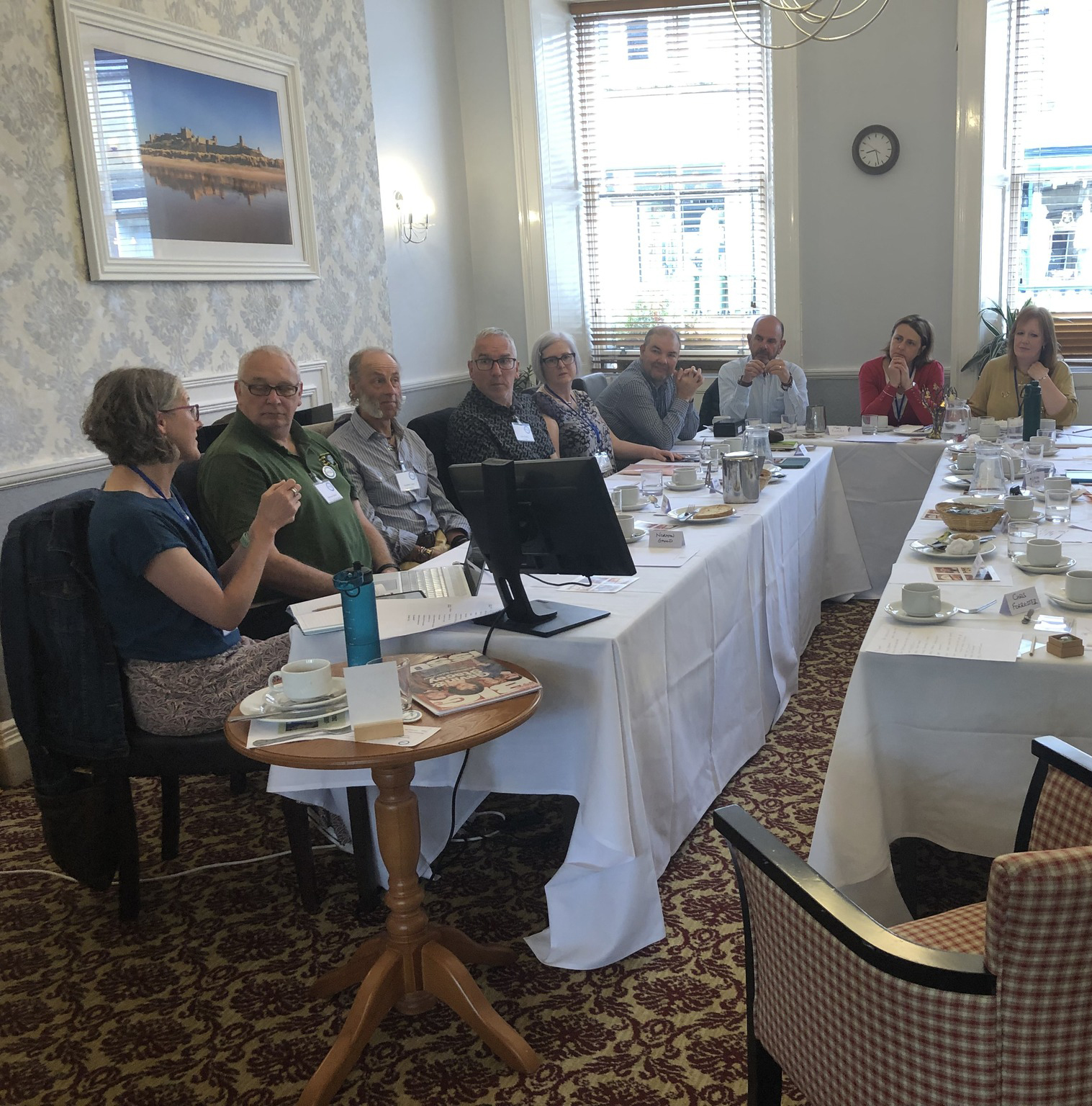 Charlie and Alistair at Weeklybiz meeting